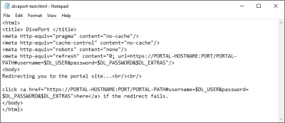The diveport-test.html file.